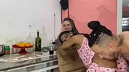 check this interracial petite slut destroying her holes with massive dildos