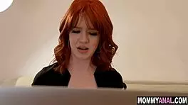 Redhead Housewife's Shaved Anal Pounding