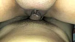 Neighbor housewife moans as I creampie her juicy pussy raw