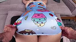 innocent teen surrenders shaved pussy to older man's seductive control