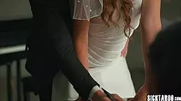 Naughty big ass bride Gizelle Blanco fucked hard before witnesses