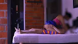 cheating guy and cute student sneak creampie quickie at holiday party