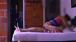 cheating guy and cute student sneak creampie quickie at holiday party