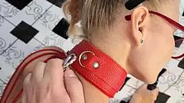 Beauty in red lingerie deepthroats to make you explode cumming