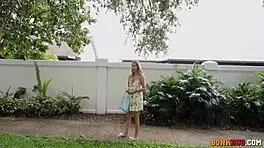 teen babe trades panties for hard cock ride in car