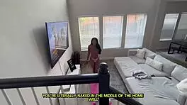 sneaky yoga pants rip leads to ebony ass pounding