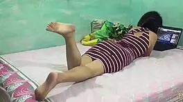 exploding deep in tight shaved pussy home alone