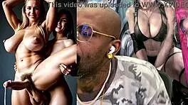 trans teen rides dildo cums hard on face while gaping fat pussy