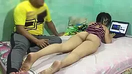 exploding deep in tight shaved pussy home alone