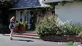 Big titted ginger milf rides cock with her wild hairy bush ecstasy