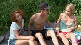 Nia y rides huge cock to explosive orgasm