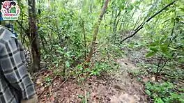 lost horny thai teen wanders forest and fucks wildly outdoors