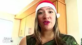 Ana mesa celebrates christmas with santa's visit