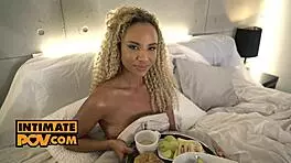 ebony babe romy indy can't wait to ride your cock pov style
