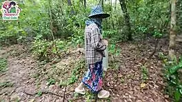 lost horny thai teen wanders forest and fucks wildly outdoors