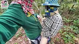 lost horny thai teen wanders forest and fucks wildly outdoors
