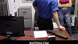 Officer rough fucks brunette shoplifter Natalie Porkman