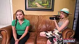 Cuties Lauren Pixie Rim Cock for Gushing Cum Swallow!