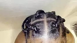 thick ebony babe fucked hard by big cock in shower