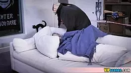 cute brunette bends for nasty doggystyle surprise