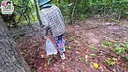 thai teen mushroom hunt turns into outdoor pussy pounding creampie adventure