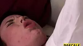 kinky bdsm brunette teen bound submissive with tiny tits teased hard