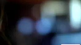 Petite beauty teases her passionate companion with intimate touches