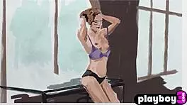 Perfect Tits Secretary Skye Blue Strips Naked After Office Tease Undressing