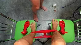 mmm mommy milf footjob femdom asmr pov cumshot worship heels