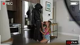 stepbro pranks daisy fox with cock surprise leading to wet pussy ride