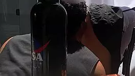 Oh god, she loves sucking that hard cock after the blindfold surprise, craving every deep thrust!