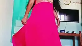 What if this tamil college girl rips clothes for a steamy striptease reveal?