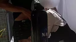 Oh god, she loves sucking that hard cock after the blindfold surprise, craving every deep thrust!