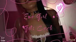 god this emo girl's tight pussy feels amazing getting monster cock slammed deep 😩💦