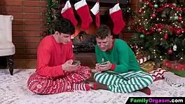 besties share bros cocks on christmas 🎄 flexible deepthroat orgy madness