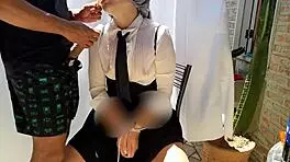 Oh god, she loves sucking that hard cock after the blindfold surprise, craving every deep thrust!