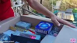 omg this huge toy stretches my tight pussy so good unboxing bliss