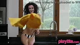 Petite Hungarian Beauty Unveils Juicy Round Tits Bushy Hairy Cunt