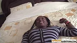 perverted white guy drills big ass african teen's tight hole hardcore anal