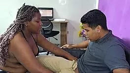 Horny Latina Babe Sucks Boss Cock in Homemade Action