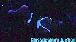 Scarlett Johnson glows under blacklight in mysterious solo tease