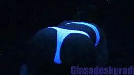 Scarlett Johnson glows under blacklight in mysterious solo tease