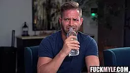 Big boob milf teases popsicle bj but guy lame cumshots her ass