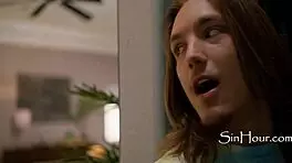 Mischievous Petite Asian Caught Perverted Now Taught Hard Cock Lesson