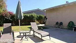 American brunette teen's sexy ass rides expert cock