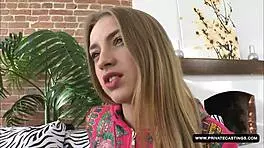 milana fox surrenders to intense casting couch blowjob and anal cumshot