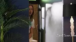 Mischievous Petite Asian Caught Perverted Now Taught Hard Cock Lesson