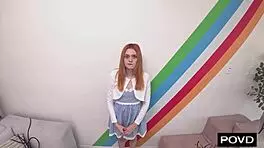 Gracey Fox Begs Casting Agent to Pound Her Tight Pussy Hard