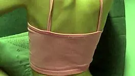 Grabbing Petite Candie Cross's Tiny Hips for Deep Doggy Pounding POV