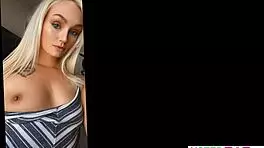 Hot teen winter fall poses bent over for intense doggystyle pounding